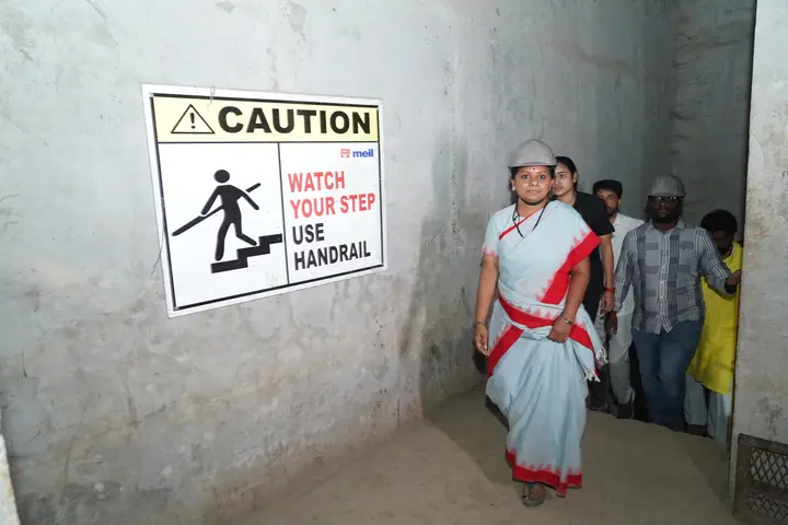 On the project site