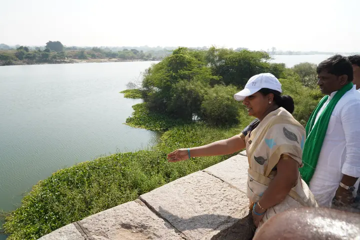 At the reservoir